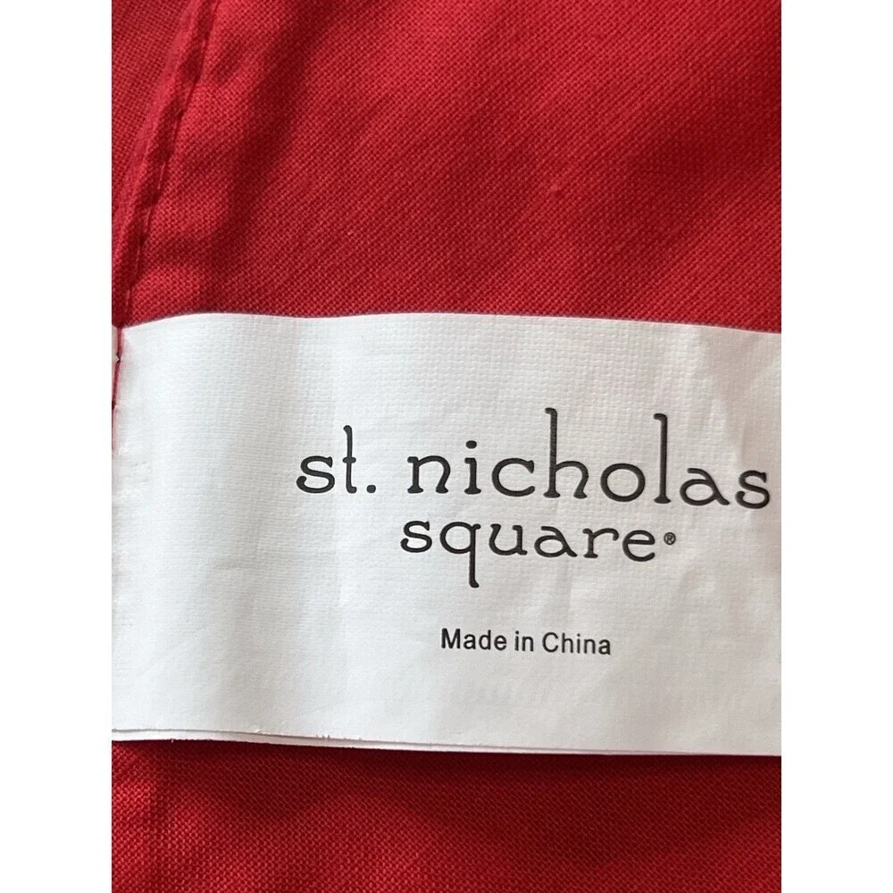 Set of 4 St Nicholas Square Christmas GINGERBREAD Oval Placemats 18 x 12 Cotton